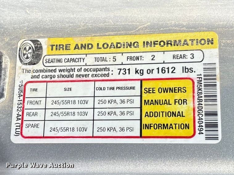 image for item FC5542 2013 Ford Explorer Police Interceptor SUV