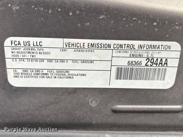 image for item FG0170 2018 Dodge Charger Police 