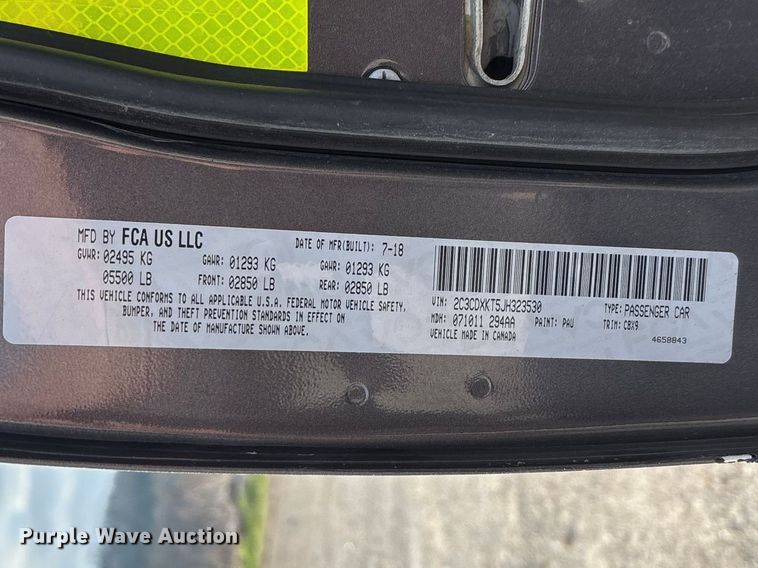 image for item FG0170 2018 Dodge Charger Police 