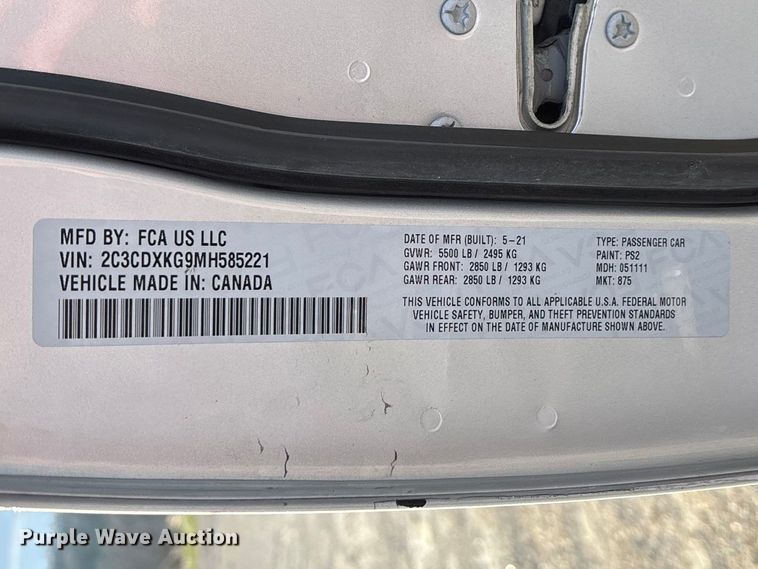 image for item FG0171 2021 Dodge Charger Police 