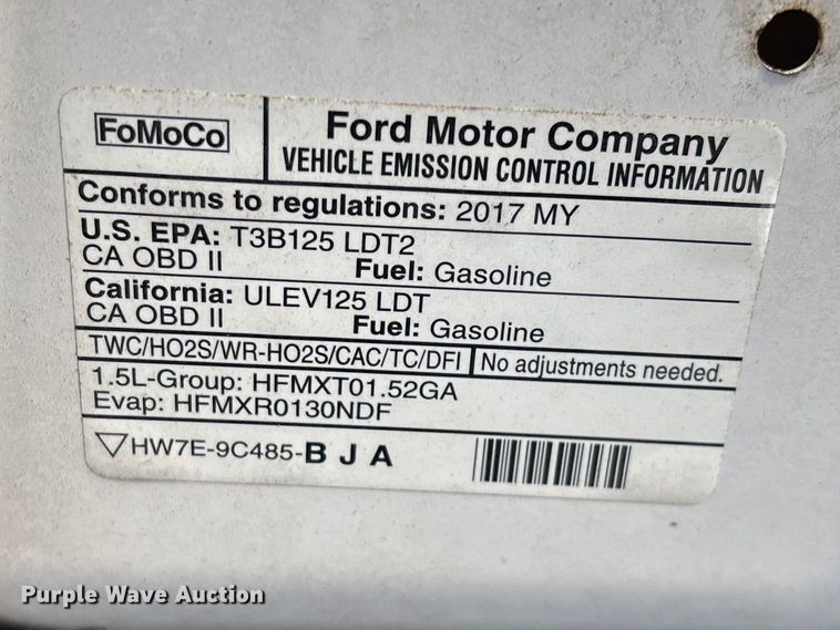 image for item FG0172 2017 Ford Escape SE SUV