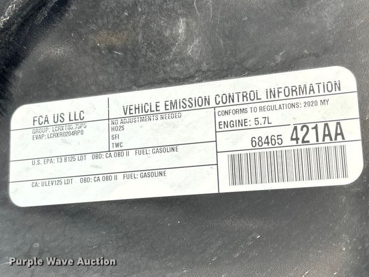 image for item FG0176 2020 Dodge Durango SSV SUV