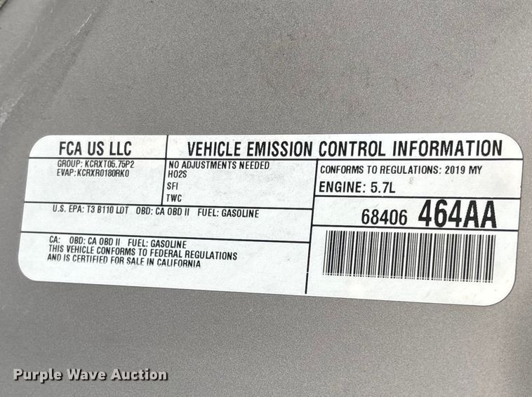 image for item FG0178 2019 Dodge Durango SSV SUV