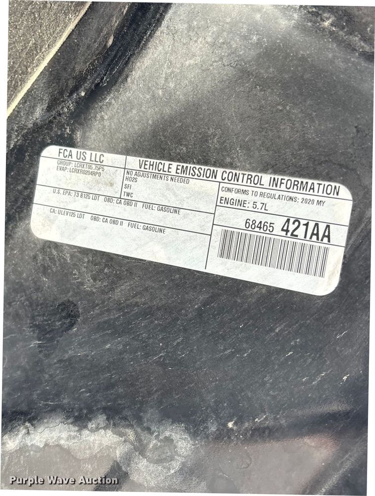 image for item FG0179 2020 Dodge Durango SSV SUV