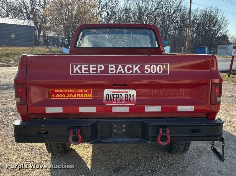 image for item FG0180 1985 Chevrolet D30 Military Postal Unit pickup truck