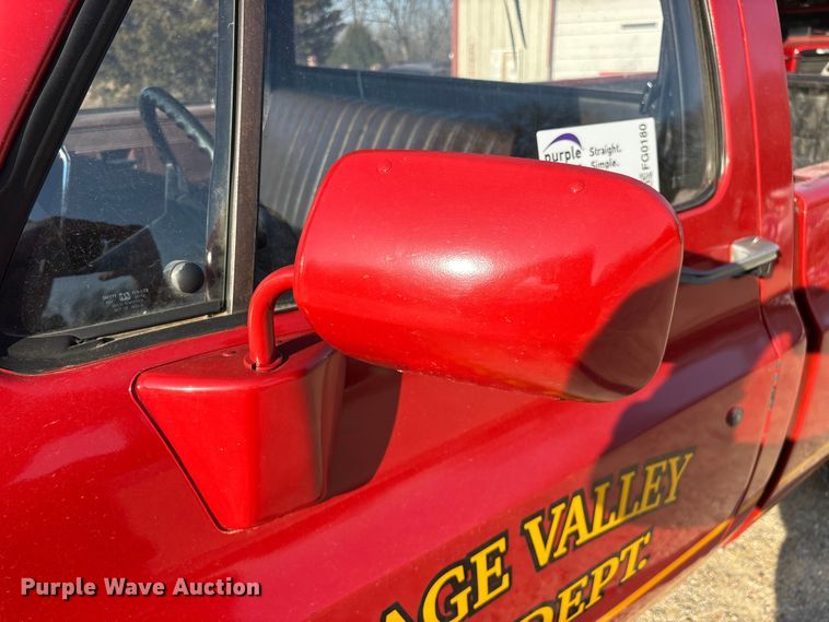 image for item FG0180 1985 Chevrolet D30 Military Postal Unit pickup truck