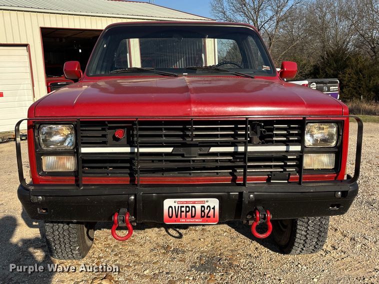image for item FG0180 1985 Chevrolet D30 Military Postal Unit pickup truck