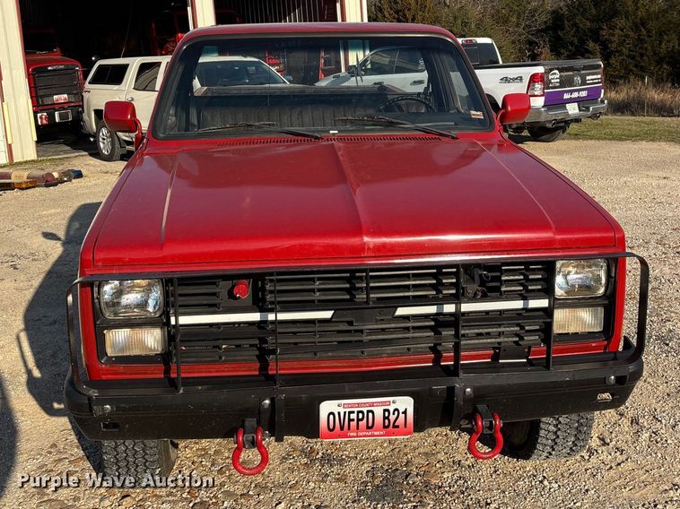 image for item FG0180 1985 Chevrolet D30 Military Postal Unit pickup truck