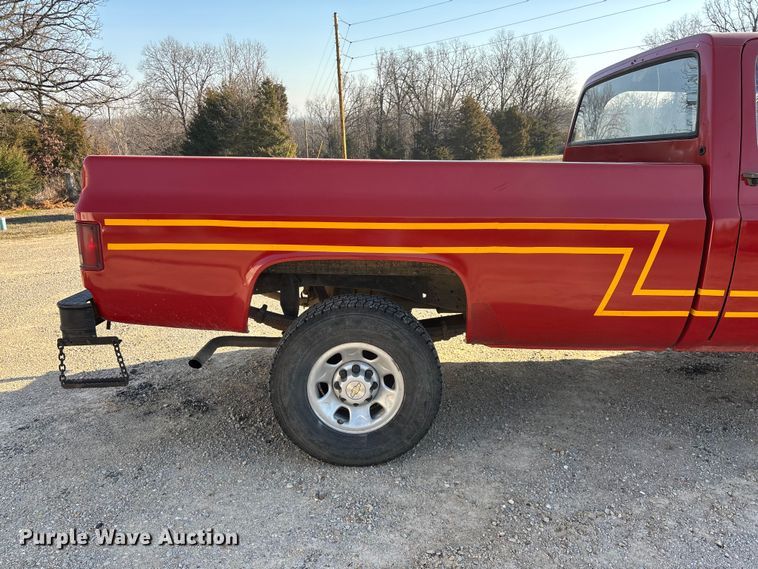 image for item FG0180 1985 Chevrolet D30 Military Postal Unit pickup truck