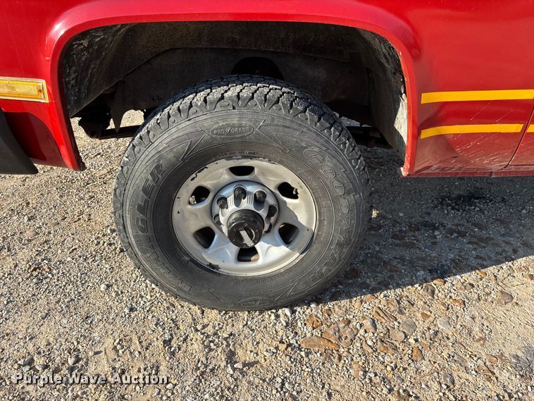image for item FG0180 1985 Chevrolet D30 Military Postal Unit pickup truck