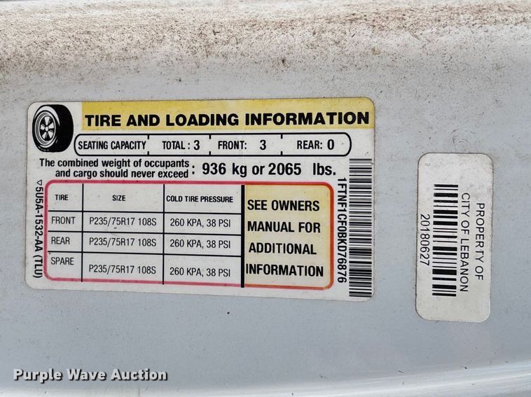 image for item FG0181 2011 Ford F150 pickup truck