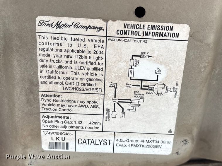 image for item FG0182 2004 Ford Explorer SUV