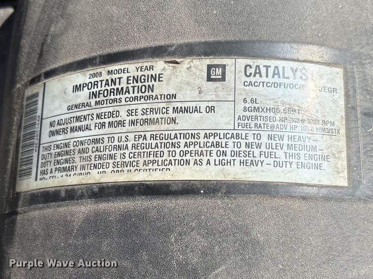 image for item FG0189 2008 Chevrolet Silverado 2500 utility bed pickup truck