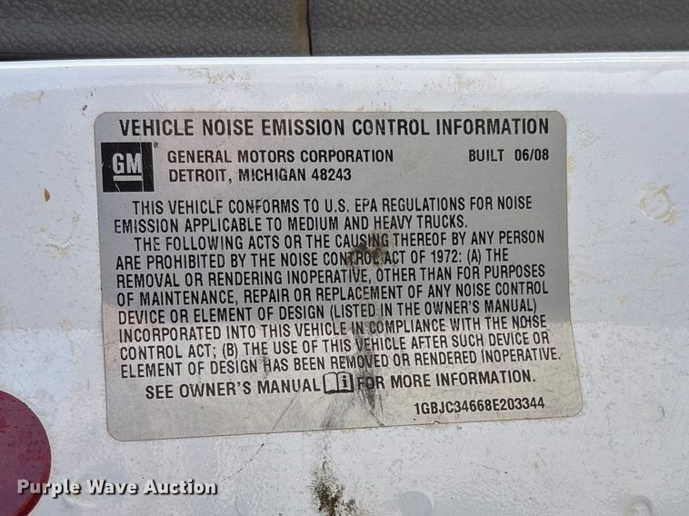 image for item FG0189 2008 Chevrolet Silverado 2500 utility bed pickup truck