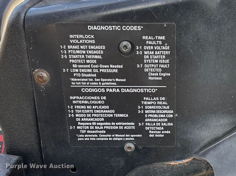 image for item FG0192 2018 John Deere Z960M ZTR lawn mower