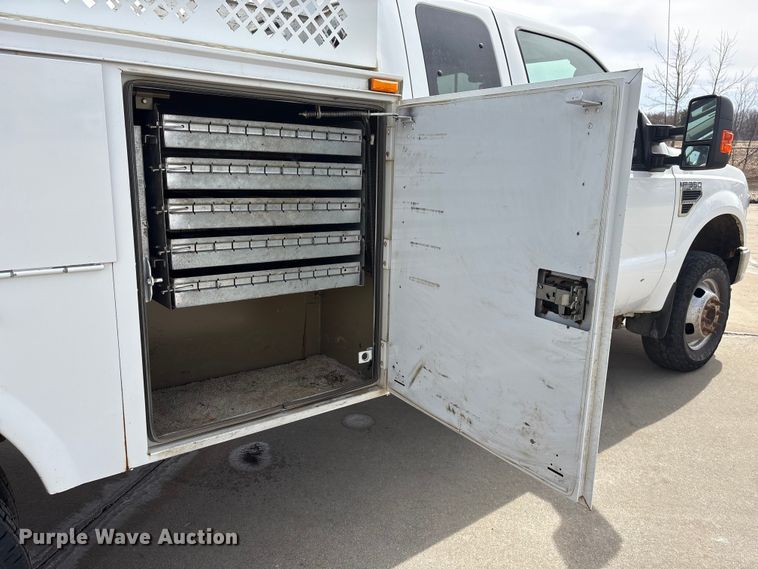 image for item FG2775 2010 Ford F350 Super Duty Ext. Cab utility bed pickup truck