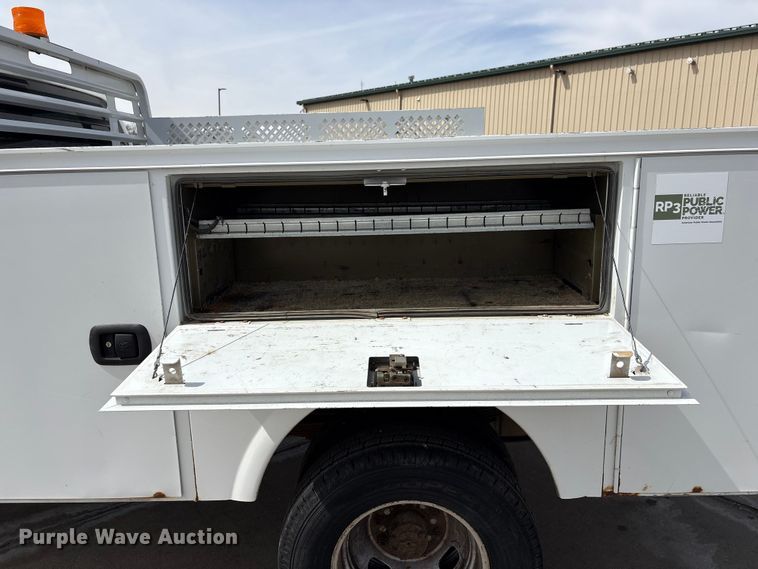 image for item FG2775 2010 Ford F350 Super Duty Ext. Cab utility bed pickup truck