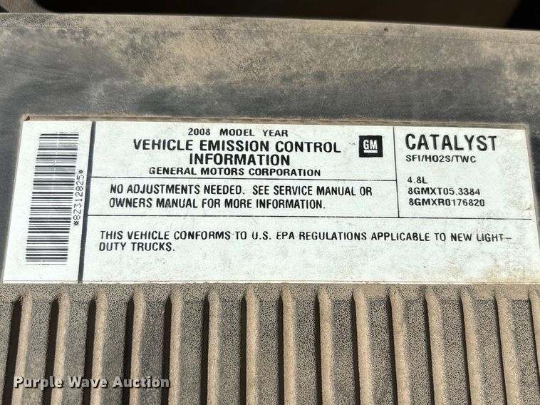 image for item FG2776 2008 Chevrolet Silverado 1500 pickup