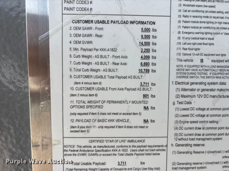 image for item FG2780 2010 Ford E450 ambulance