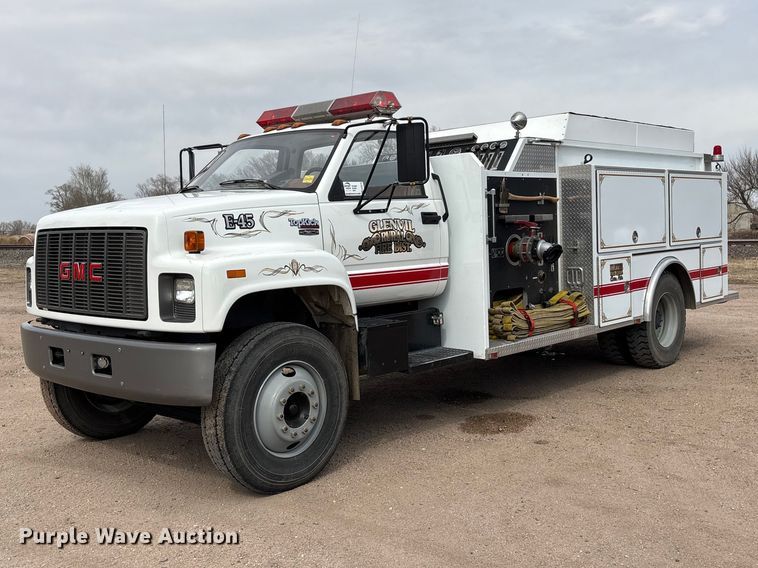 image for item FG2816 1994 GMC C7 pumper fire truck