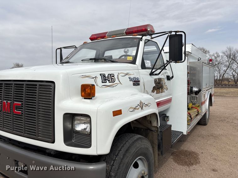 image for item FG2816 1994 GMC C7 pumper fire truck