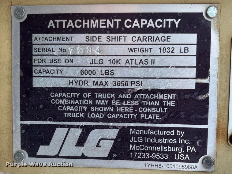 image for item FH7010 JLG forks