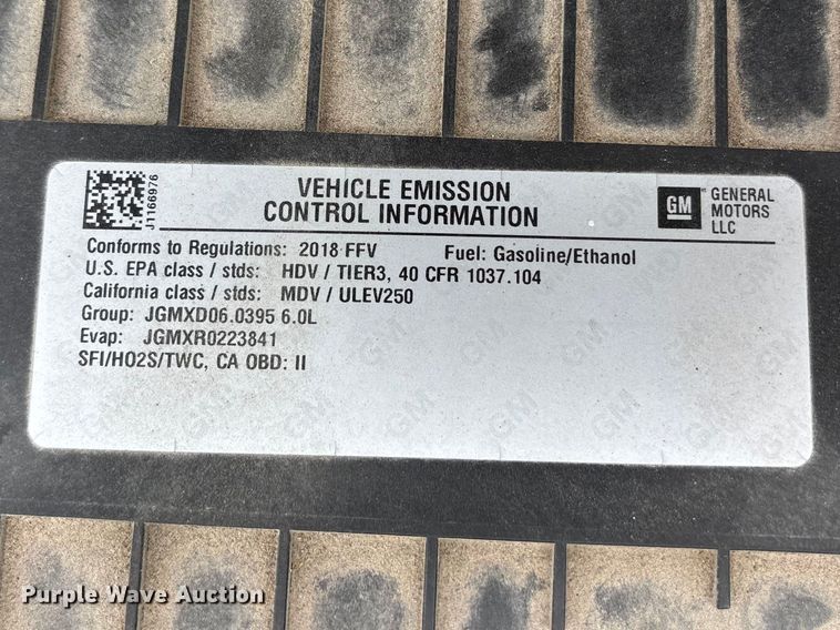 image for item FH7012 2018 Chevrolet Express 3500 van