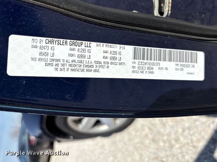image for item FI0851 2014 Dodge Charger Police 