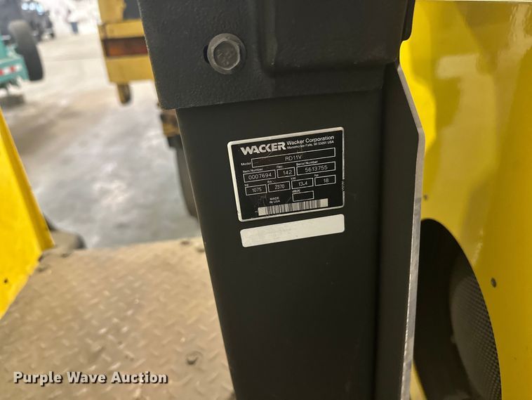 image for item FK0022 Wacker RD11V double drum vibratory roller