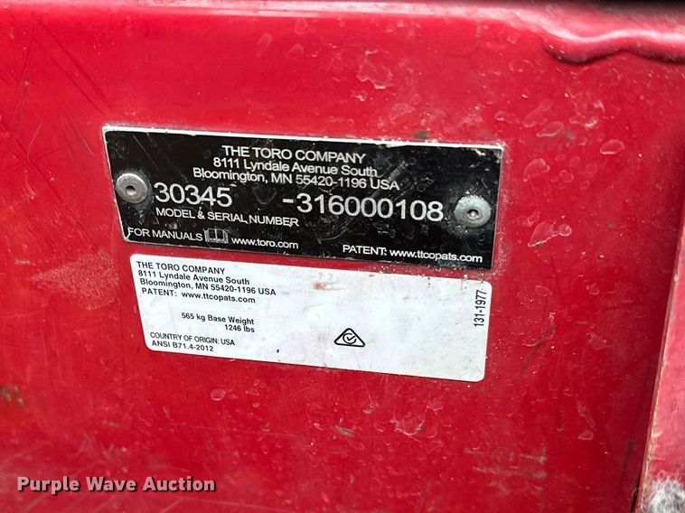 image for item FK0034 Toro 3280D lawn mower