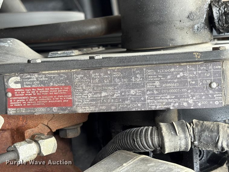 image for item FK1246 2001 Freightliner FL60 sewer inspection truck