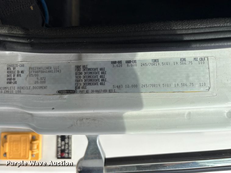 image for item FK1246 2001 Freightliner FL60 sewer inspection truck