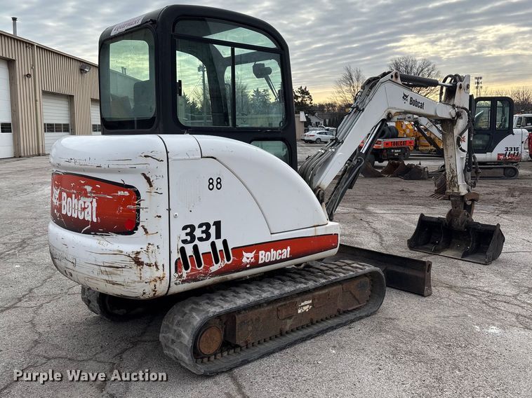 image for item FK1300 2008 Bobcat 331G mini excavator