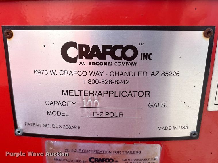 image for item FK1310 2001 Craftco E-Z Pour melter applicator