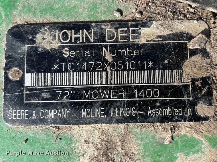 image for item FK1314 2013 John Deere 1445 series II lawn mower