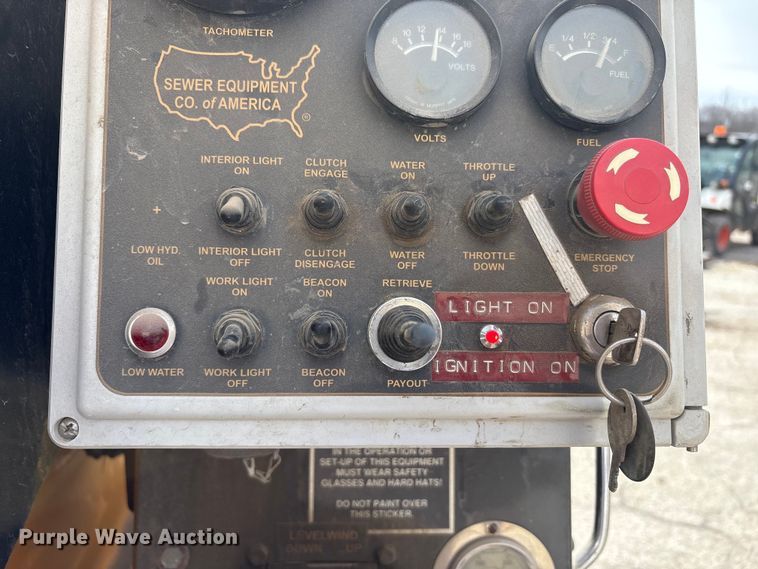 image for item FK1319 2008 Sewer Equipment Co. of America sewer jetter trailer