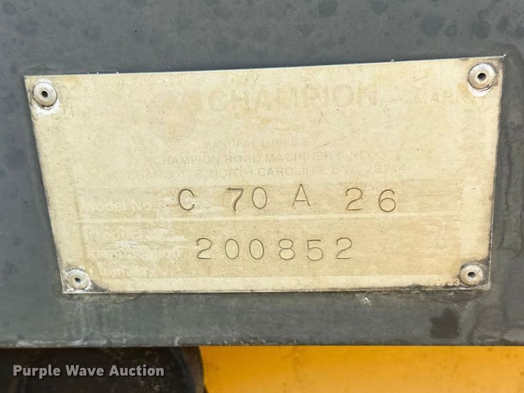 image for item FK1836 2000 Champion C70A26 motor grader