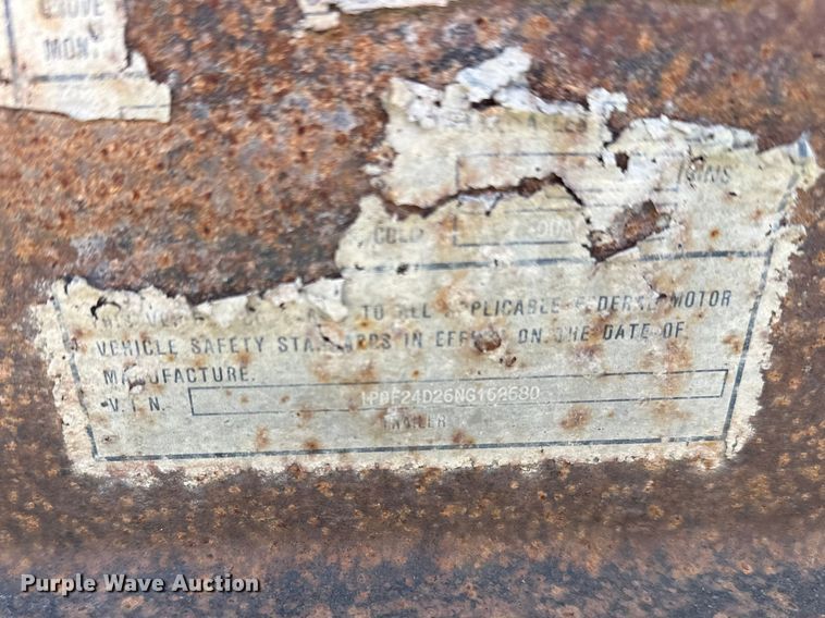 image for item FK1847 1992 Towmaster equipment trailer