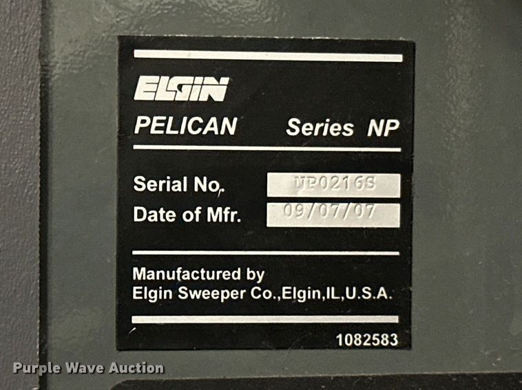 image for item FK1858 2007 Elgin Pelican street sweeper