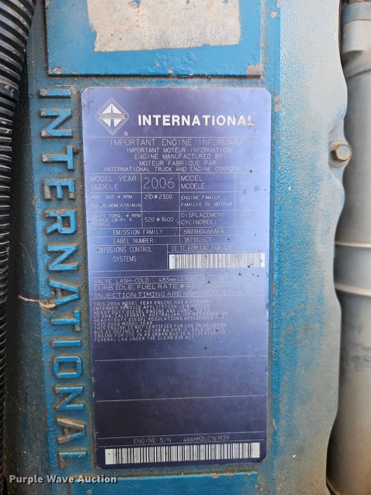 image for item FN5591 2008 IC PB105 school bus