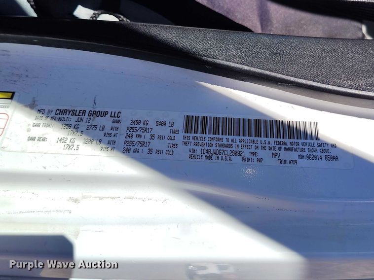 image for item IH9471 2012 Jeep Wrangler Unlimited Sport  SUV