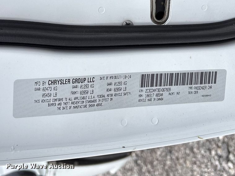 image for item NK9063 2014 Dodge Charger Police 