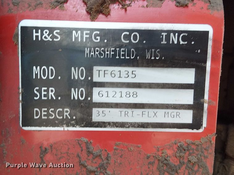 image for item DU3120 H&S Tri-Flex 6135 hay merger