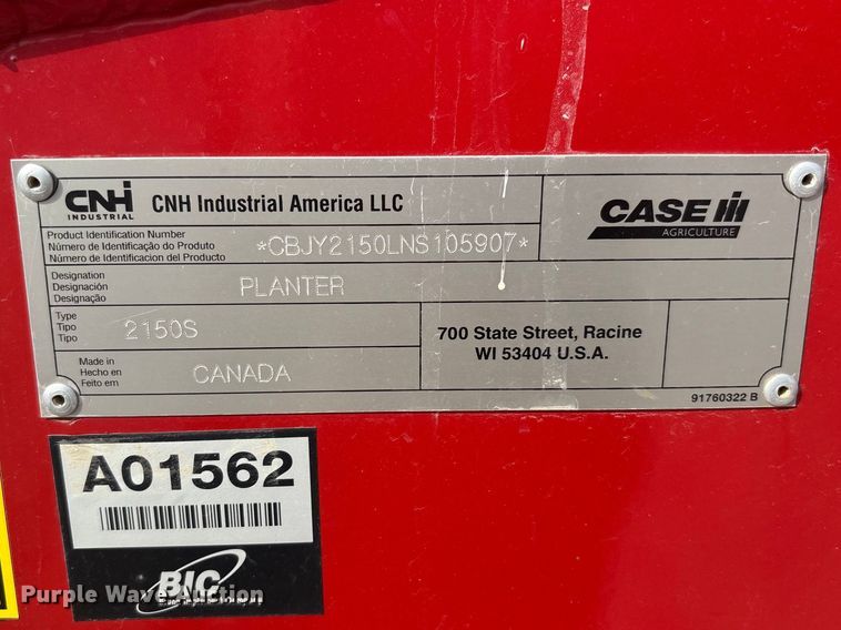 image for item EA4586 2022 Case IH 2150S planter