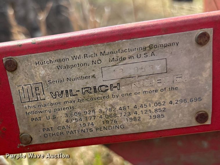 image for item EA4589 Wil-Rich 2500 field cultivator