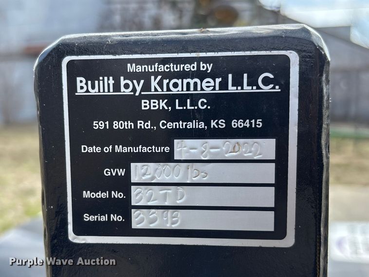 image for item EA4593 2022 BBK 32TD header trailer