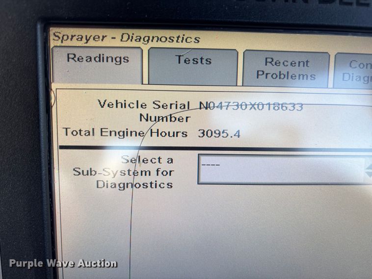 image for item EA4707 2011 John Deere 4730 sprayer