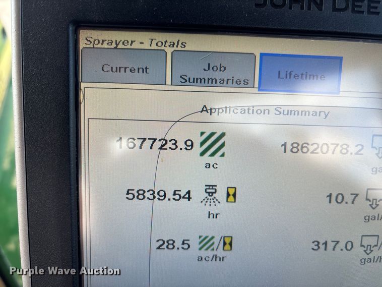 image for item EA4707 2011 John Deere 4730 sprayer