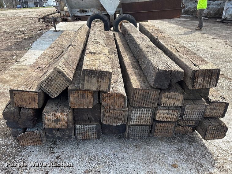 image for item EJ7810 Approximately (37) rail road ties