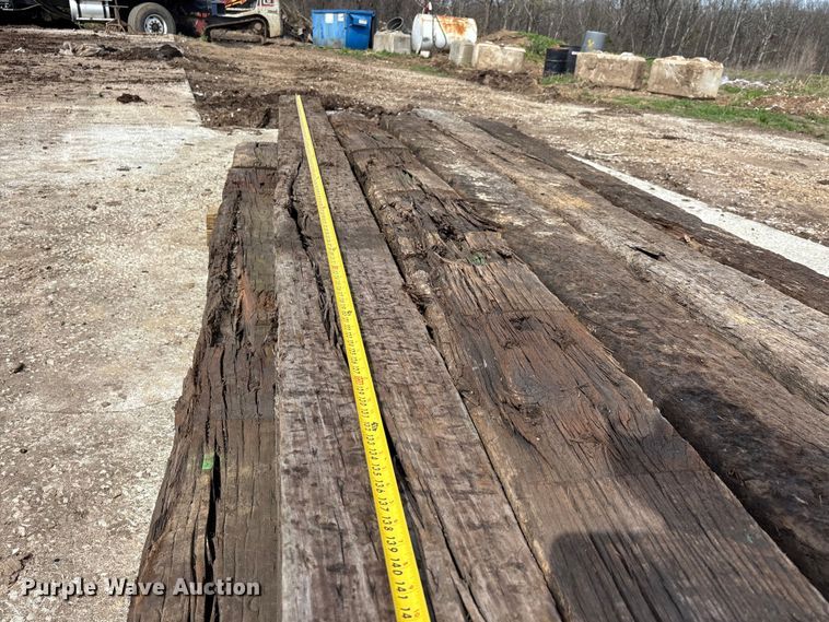 image for item EJ7810 Approximately (37) rail road ties